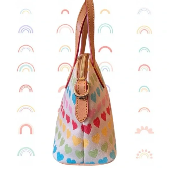 Dooney & Bourke Colorful Heart Satchel - Picture 4 of 10